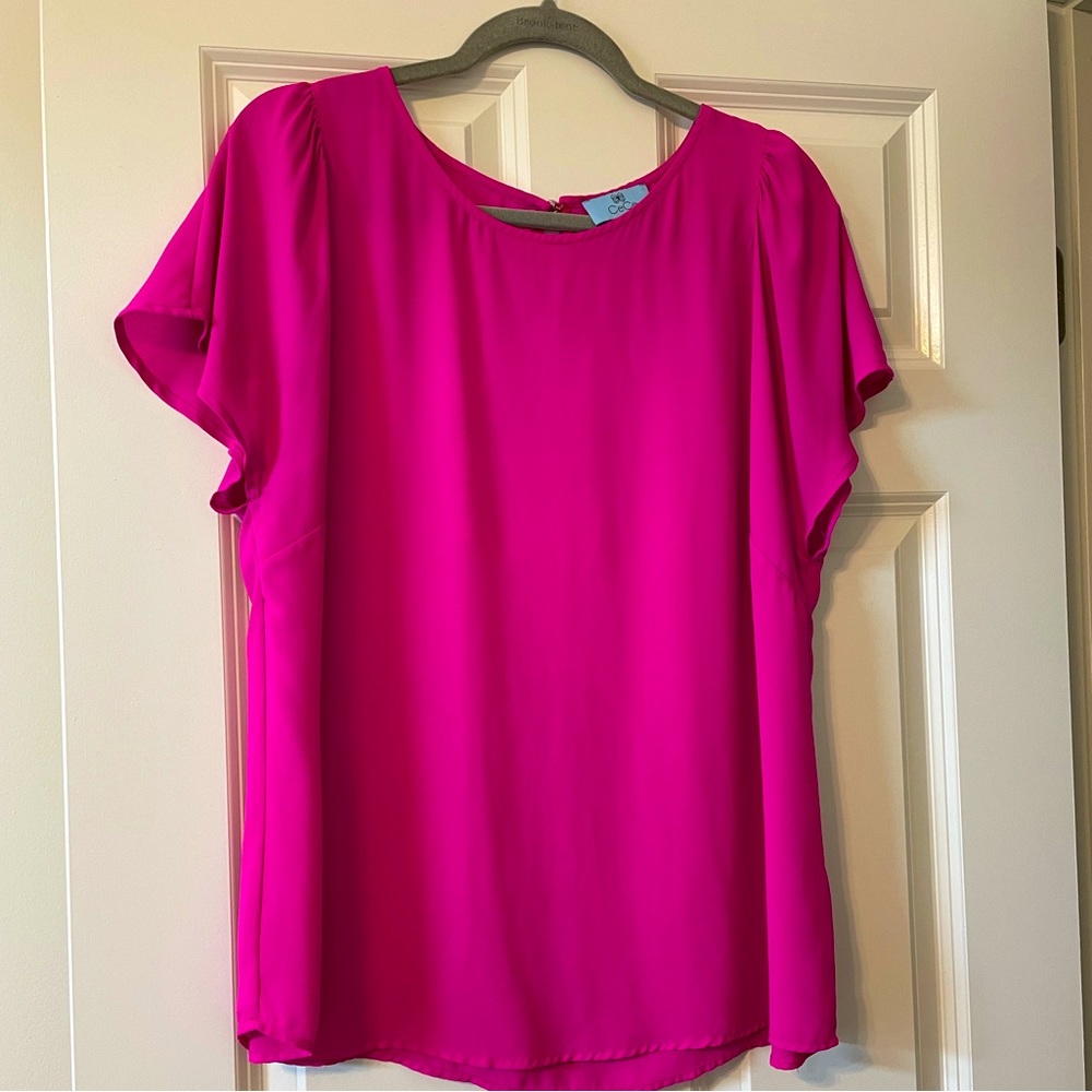 Womens hot pink blouse